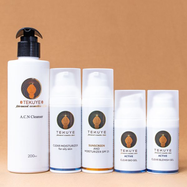 ערכה הכוללת 5 מוצרים לטיפול באקנה דלקתי