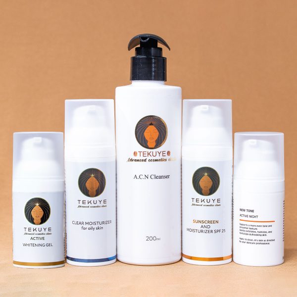 ערכה הכוללת 5 מוצרים להבהרת כתמים פוסט אקנה